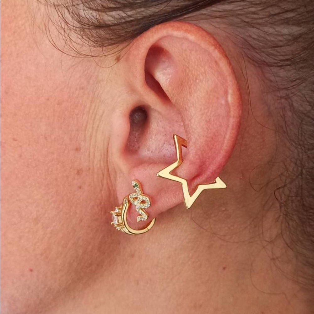 🆕 Handmade Gold Star 🌟 Ear Cuff
